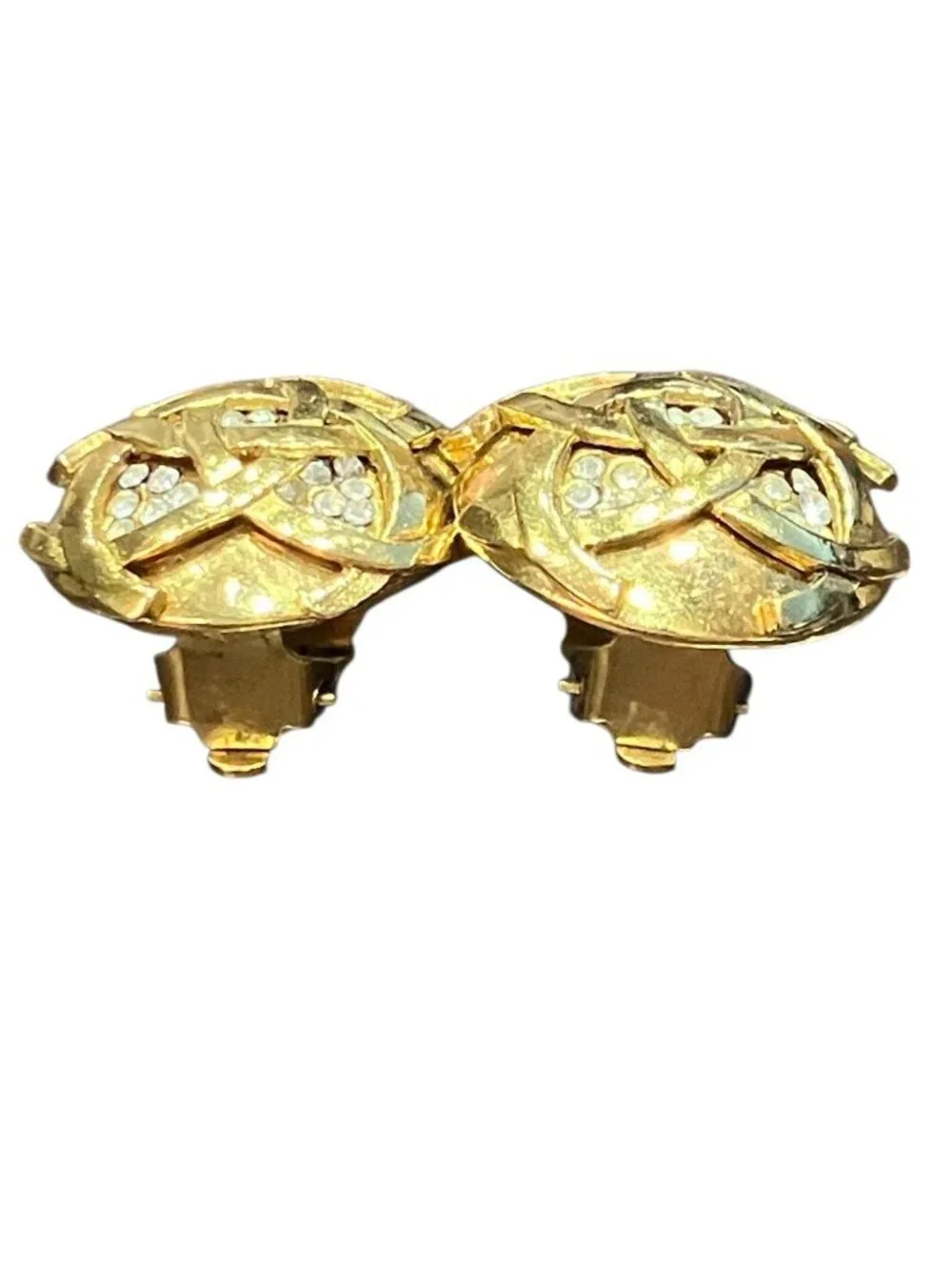 Chanel Earrings Gross Silver